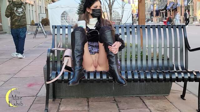 Down and Dirty Downtown Part 1 - Public Flashing video from Lilymaeexhib