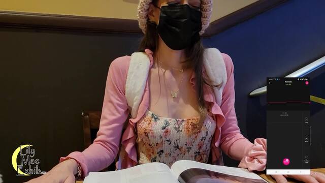 Remote Vibrator in the Bookstore video from Lilymaeexhib