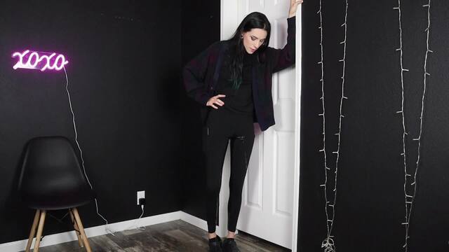 Desperate Pee in Black Leggings video from LizzyLove