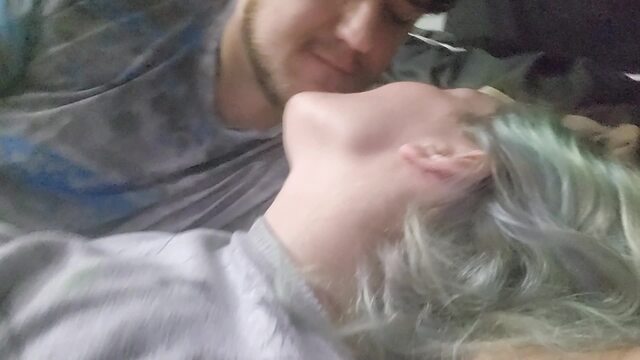 Amateur couple kissing, playing, and fucking in passionate sex tape video from Mama Foxx94