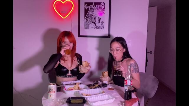 Burping & Mukbang Queens MINNIE & CHEW BACK AT IT! video from Minnie Scarlet
