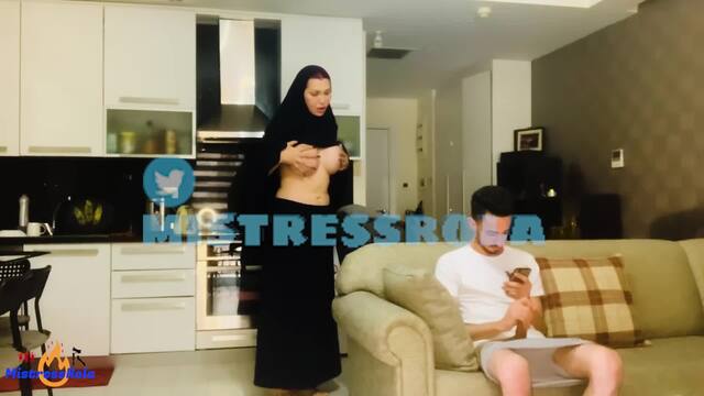 Muslim women hijab with her son video from Mistressrola