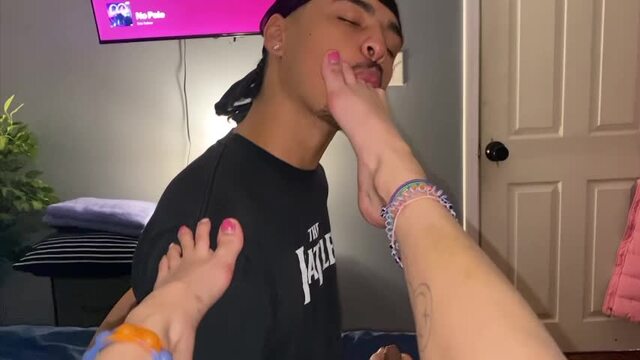 Foot Fetish Fan Sucks My Toes video from Nali Marie
