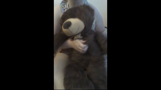 Shy adult baby tries to hide behind her teddy. video from Naughtylilslut