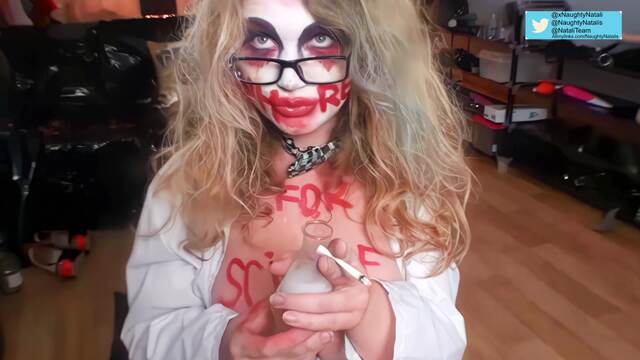 2018 Halloweek Mad Scientist Deepthroat video from Naughty Natali