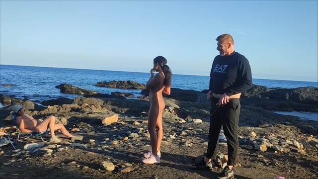 Whore in public fucking in front of a man video from Naughty Pocahontas