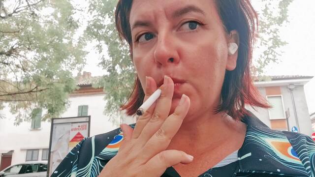 Sensual Bench Smoking: Deep Inhales & Thick Exhales in the Town Square video from NicoleFetish
