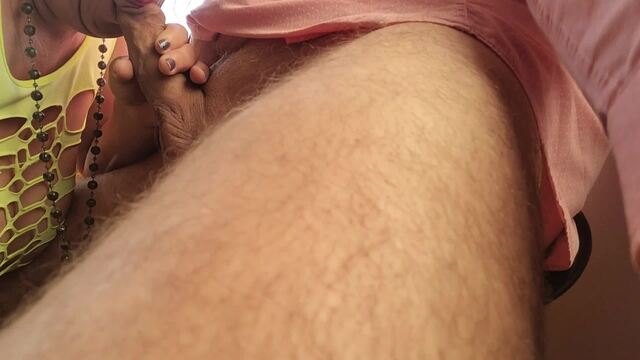 Cuckold blowjob on holiday video from Nikki Holland