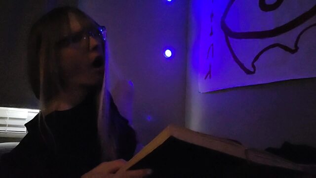 Occult Girl Rubs Herself to Forbidden Literature video from Nora Ivchenko