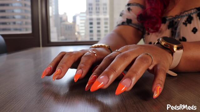 Goddess Selena Nail Tapping ASMR video from Pedsrmedsproductions