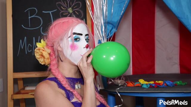 BJ McNaughty Blowing Up Balloons video from Pedsrmedsproductions