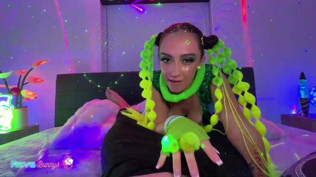 Playful And Bold Lily Jordan Owns The Night In A High-Energy Rave! video from RaveBunnys
