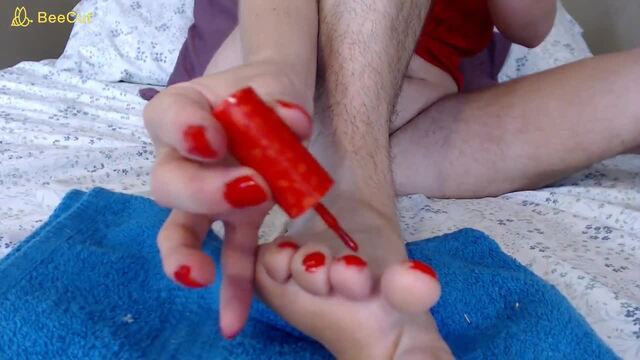 Hairy Legs, Hairy Pussy Pedicure and Footjob video from Hot Hairy Holes