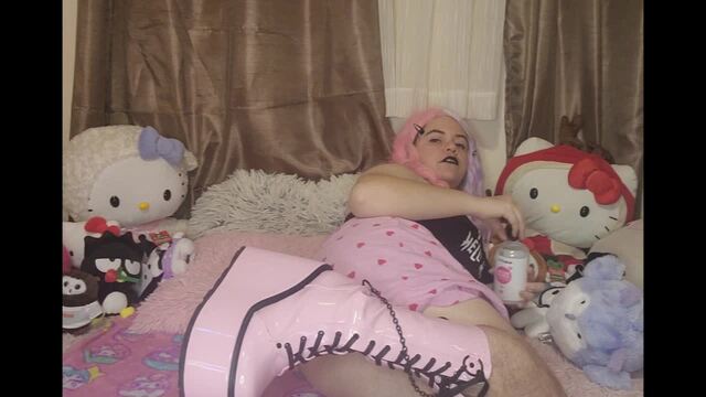 Femdom Demonia Boot Worship & Cum Rubbing video from Scoobs Boobs