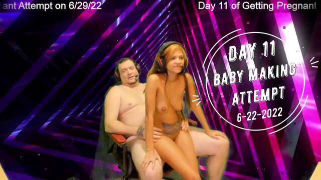 Day 11 Wife Breeding Attempt - SexyGamingCouple video from Sexy Gaming Couple