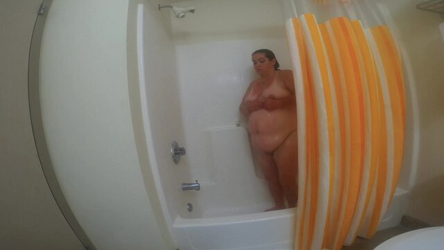 Sexy BBW Hotel Morning Shower video from SexyNEBBW