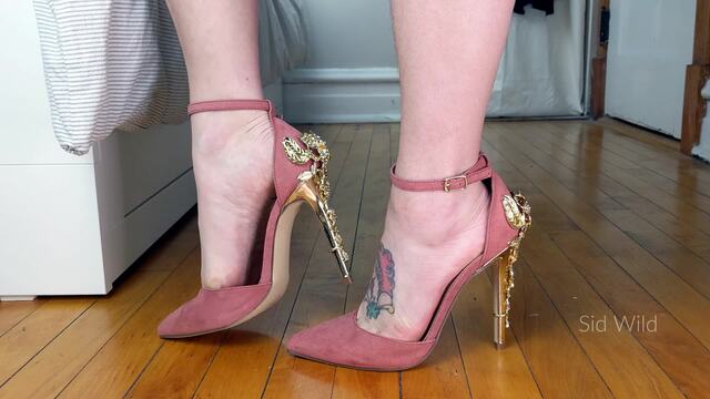 Worship My Pink Heels, Walking & Dangling HD