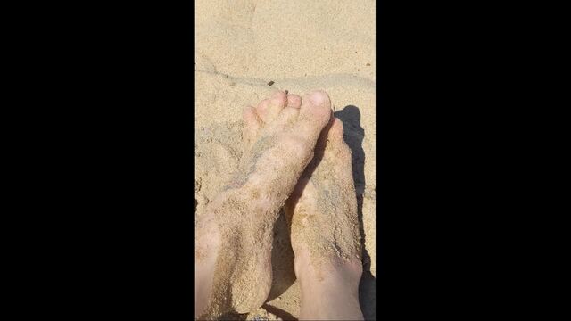 Calm Sandy Beach Toes