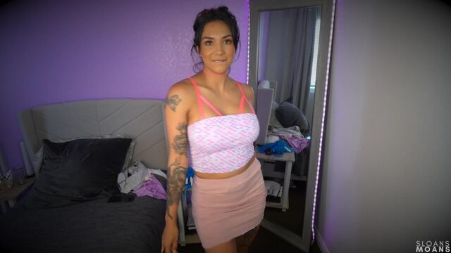 sloan shows daddy she knows how to fuck 2 video from Sloansmoans