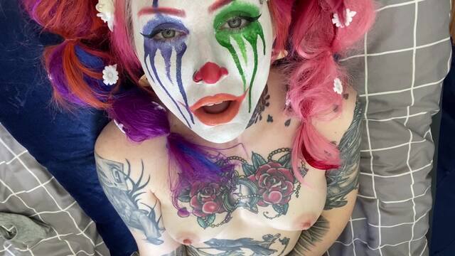 Clown Girl Intense Eye Contact Beautiful Agony O Face video from Slutty-Spice