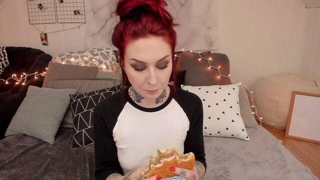 Eating a Whopper and Fries video from Slutty-Spice