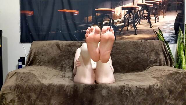 Giving You a Footjob with My Sweaty Feet video