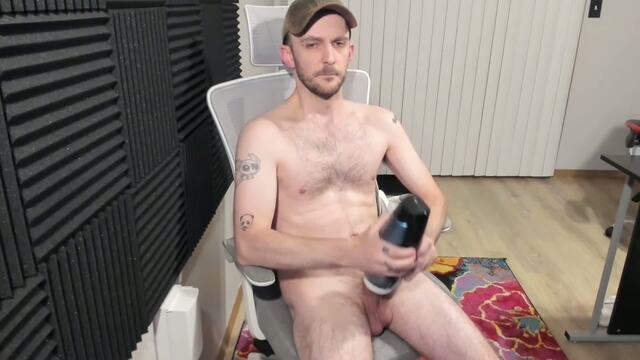 Blaue Stern-Masturbationsschale Electonic Masturbator Unboxing and Masturbation video from SinSpice