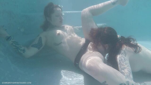 Underwater Lesbians 2 - Vanessa Vega & Charlotte Sartre Swimming Girl Girl Pussy Eating Finger Fucking Wet Look video from Star Nine