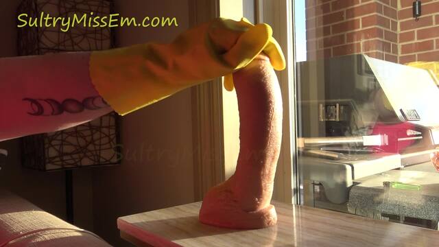 Textured rubber glove handjob video from SultryMissEm