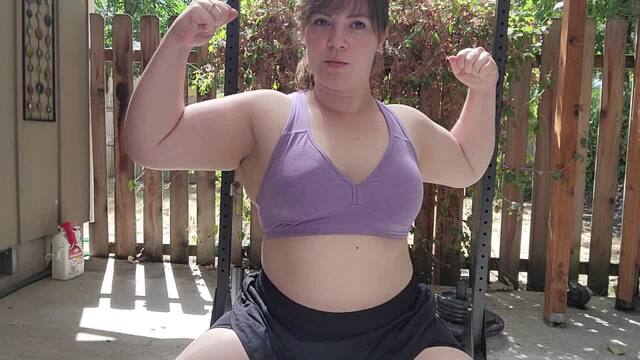 Outside Upper Body Flexing and Teasing Pt 1 video from Tawney