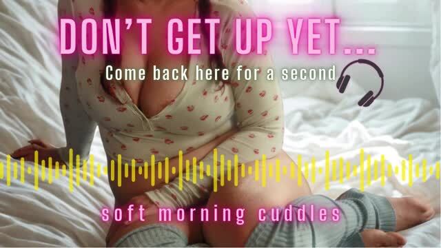 You don't have to earn the day - soft whisper GFE comfort audio video from Orio Luxe