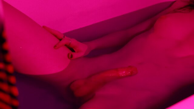 Quiet Jerking In Bathtub with Quickshot video from Zae