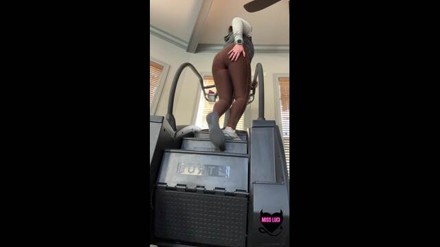 Stair Master Workout Ignore Session video from Miss Luci