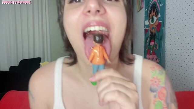 shrunken cousin gets eaten whole video from Lily Ann