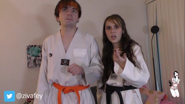 Ziva Fey And Fuck Buck Fight A Jerking Perv And He Cums! video from Zivafey