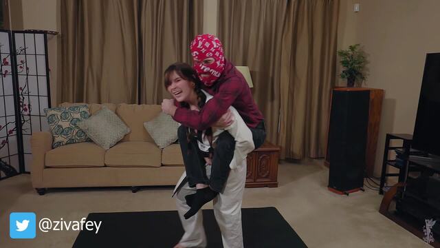 Ziva Fey Lifts And Carries Her 150 Lb Boyfriend video from Zivafey